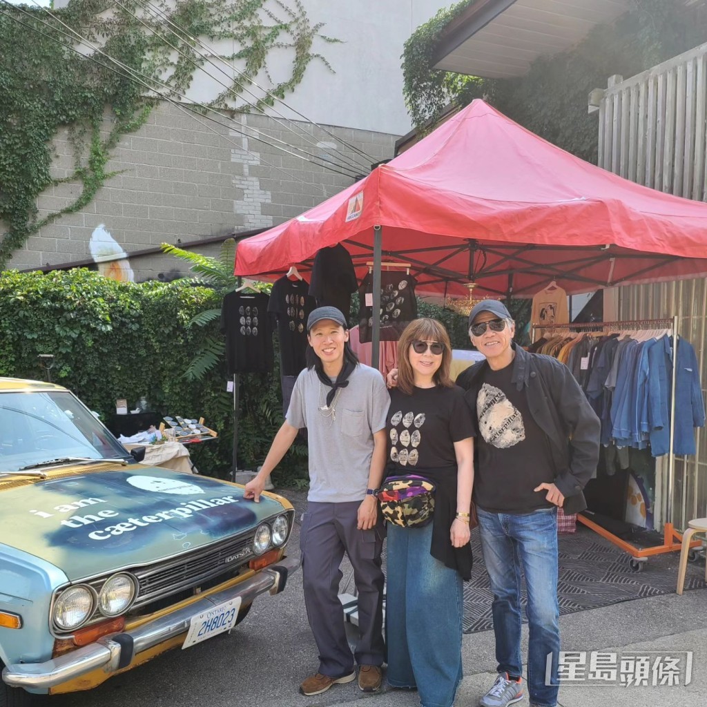 嘉華夫婦力撐兒子開時裝品牌Pop Up Store。 嘉華夫婦力撐兒子開時裝品牌Pop Up Store。