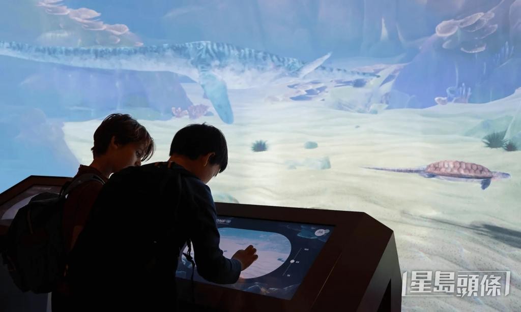 團隊參與策劃香港科學館常設展廳「古生物展廳」,加入多種遊戲化體驗。 受訪者提供 團隊參與策劃香港科學館常設展廳「古生物展廳」,加入多種遊戲化體驗。 受訪者提供