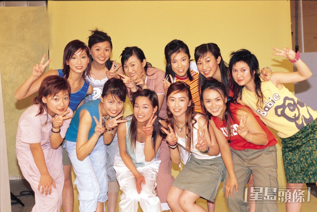 朱智賢（後排左三）20年前曾參加女團Cookies招募。
