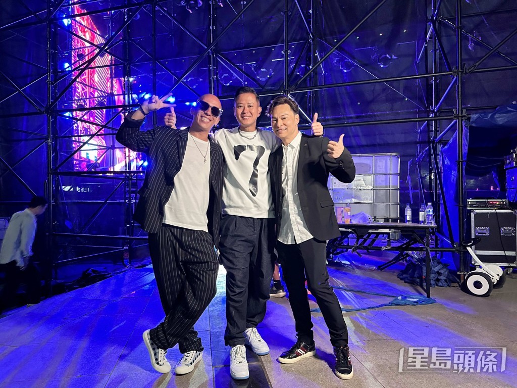 彭迪安(左起)、湯俊明、方俊係香港代表,出戰《全國網絡歌手大賽》。 彭迪安(左起)、湯俊明、方俊係香港代表,出戰《全國網絡歌手大賽》。