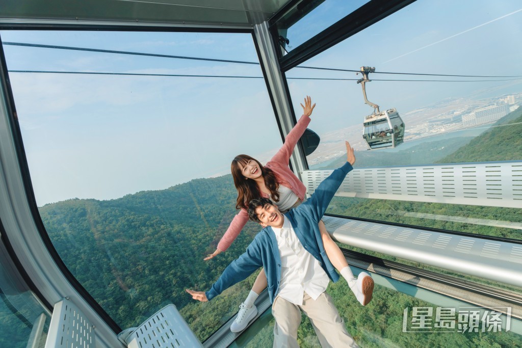 現時昂坪360全景纜車總數增至21部。資料圖片 現時昂坪360全景纜車總數增至21部。資料圖片 