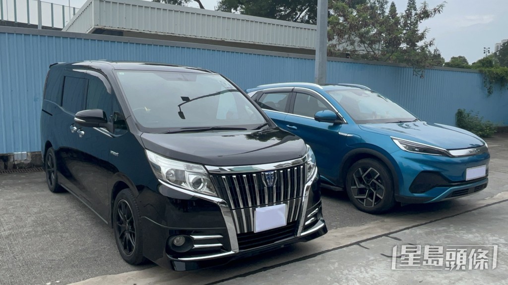 涉及的七人車及比亞迪電動車。楊偉亨攝