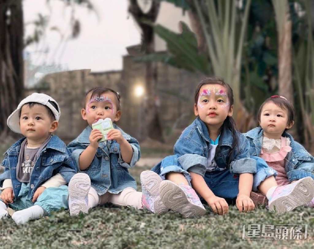 連詩雅、黃翠如及梁諾妍嘅仔女好可愛。