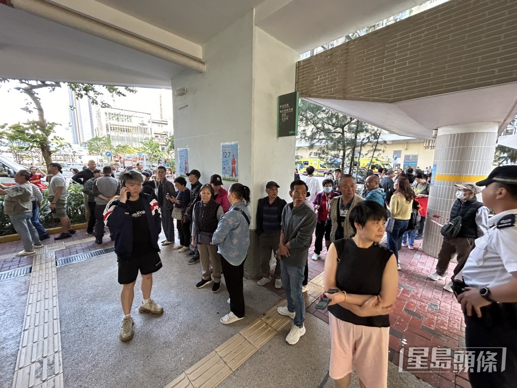 近百居民自行疏散到地面。