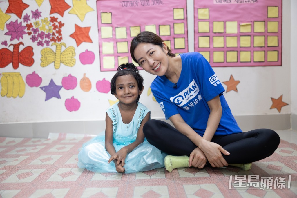 唐詩詠捐助了一位五歲的孟加拉女童，她笑言激起其內在的母性。