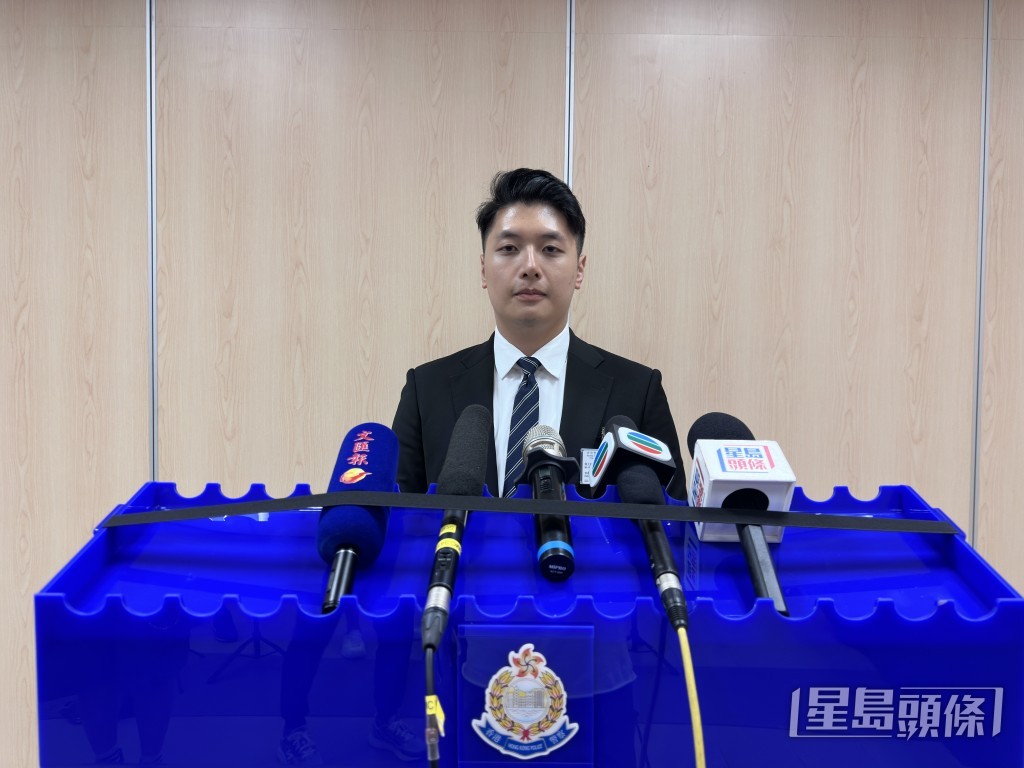 黃大仙警區刑事支援隊偵緝督察温文健講述案情。