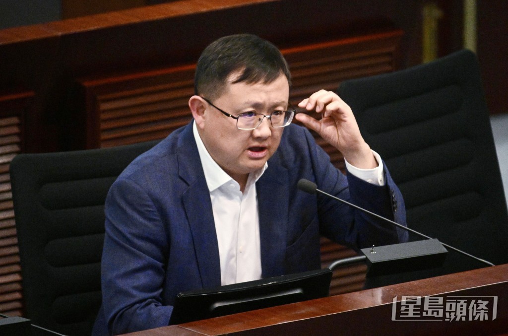 民建聯黃英豪。 民建聯黃英豪。