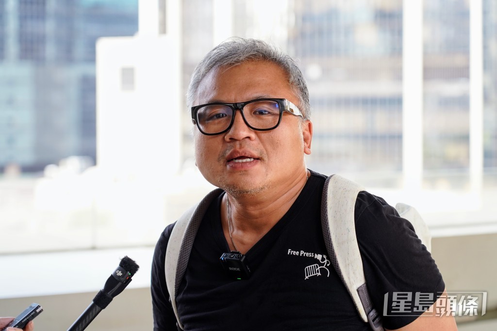 陳朗昇開庭前表示有心理準備「輸咗要入去（服刑）」。葉偉豪攝