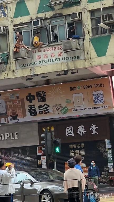 華豐大廈三級火警,敲響舊樓消防安全警鐘。 華豐大廈三級火警,敲響舊樓消防安全警鐘。