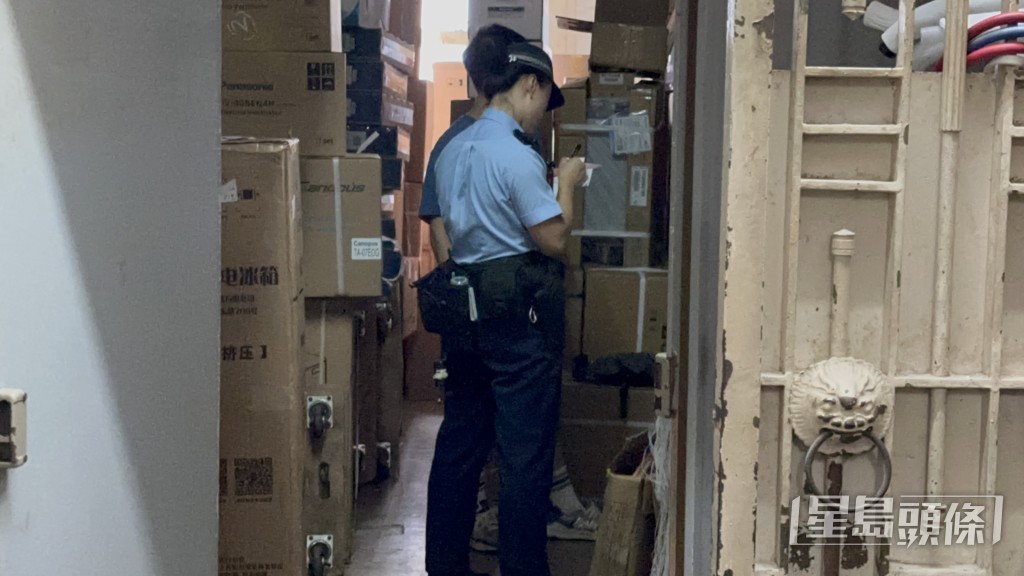 警員到場調查。