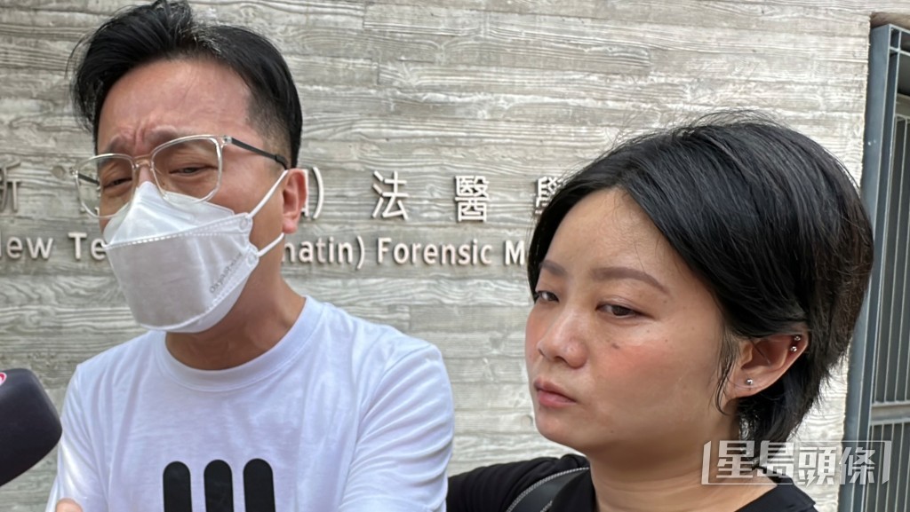 黃先生激動哭訴指姐夫多次要求工友為他買水,顯示地盤供水不足。劉漢權攝 黃先生激動哭訴指姐夫多次要求工友為他買水,顯示地盤供水不足。劉漢權攝