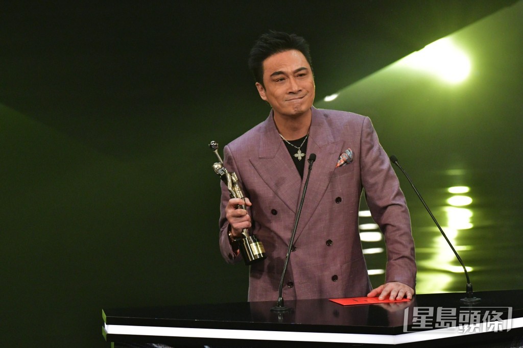 吳鎮宇去年在金像獎頒獎，將於一嚐拿起影帝獎座。