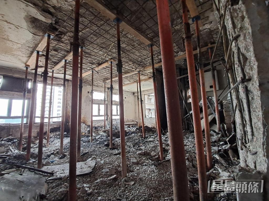 部分單位損毀嚴重，當局事後進行加固工程。