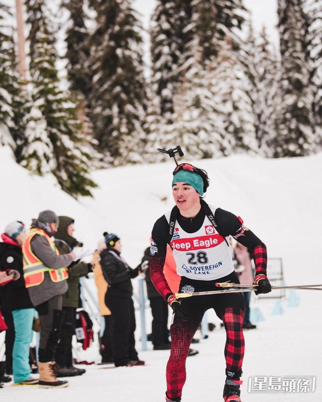 19歲的Sebastian自小熱愛運動，幾歲已開始玩Biathlon。