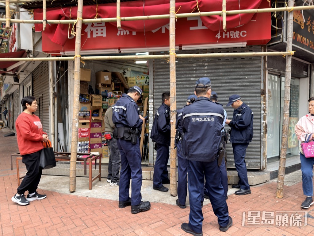 警員到場調查。梁國峰攝