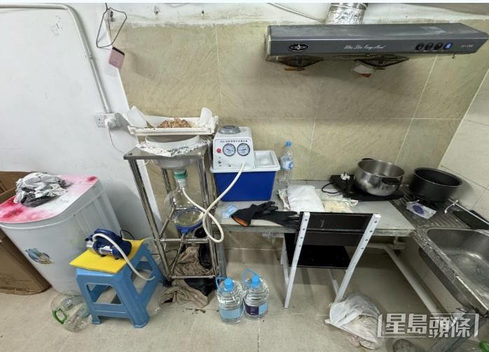 製毒工具。 製毒工具。
