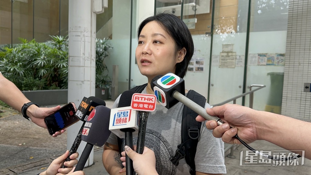 工權會謝姓幹事促請勞工處徹底調查外判工猝死事件。梁國峰攝 工權會謝姓幹事促請勞工處徹底調查外判工猝死事件。梁國峰攝