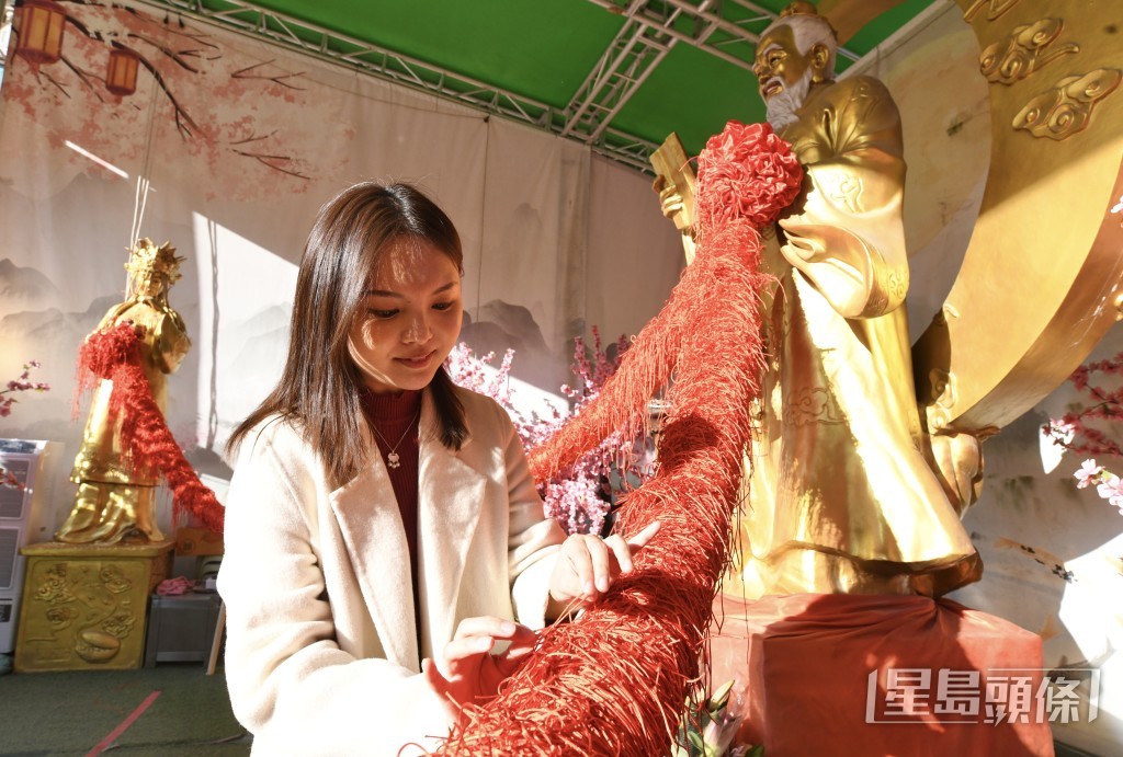 嗇色園黃大仙祠今日（15日）公布新年「頭炷香」的路線安排。何君健攝