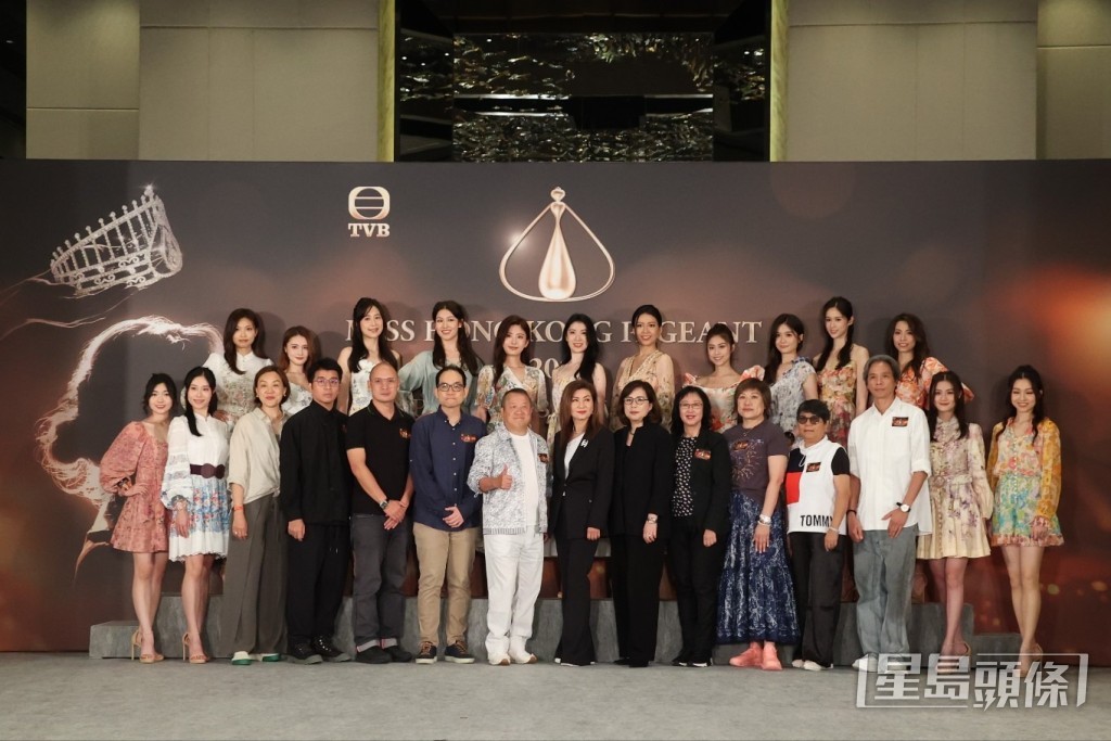 TVB《2024年度香港小姐競選》入圍15位佳麗今日(15日),首度會晤傳媒。 TVB《2024年度香港小姐競選》入圍15位佳麗今日(15日),首度會晤傳媒。