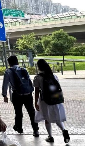 6月底,有大厦职员目击有学生在早上8时前离开涉事工厦。 受访者提供 6月底,有大厦职员目击有学生在早上8时前离开涉事工厦。 受访者提供