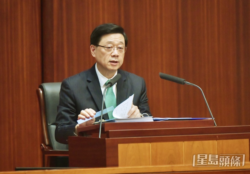 行政長官李家超。吳艷玲攝