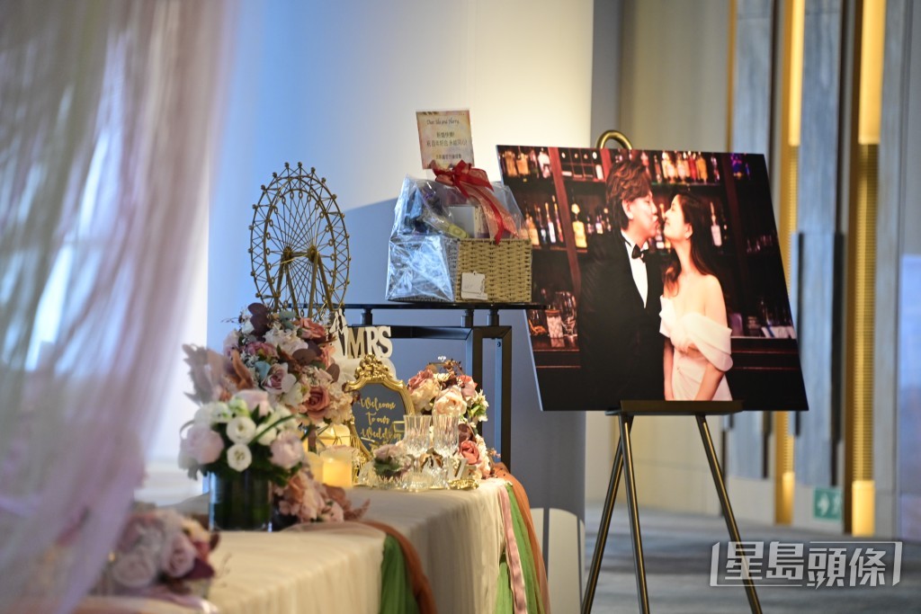 伍仲衡婚禮現場。 伍仲衡婚禮現場。