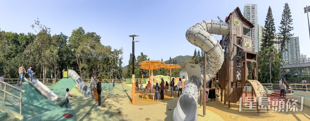 將軍澳寶翠公園早前完成翻新工程。 康文署圖片