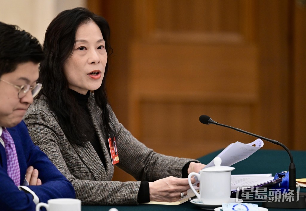 陳曼琪表示,今年的全國人大會議展現了國家穩健高質量發展的成果。資料圖片 陳曼琪表示,今年的全國人大會議展現了國家穩健高質量發展的成果。資料圖片