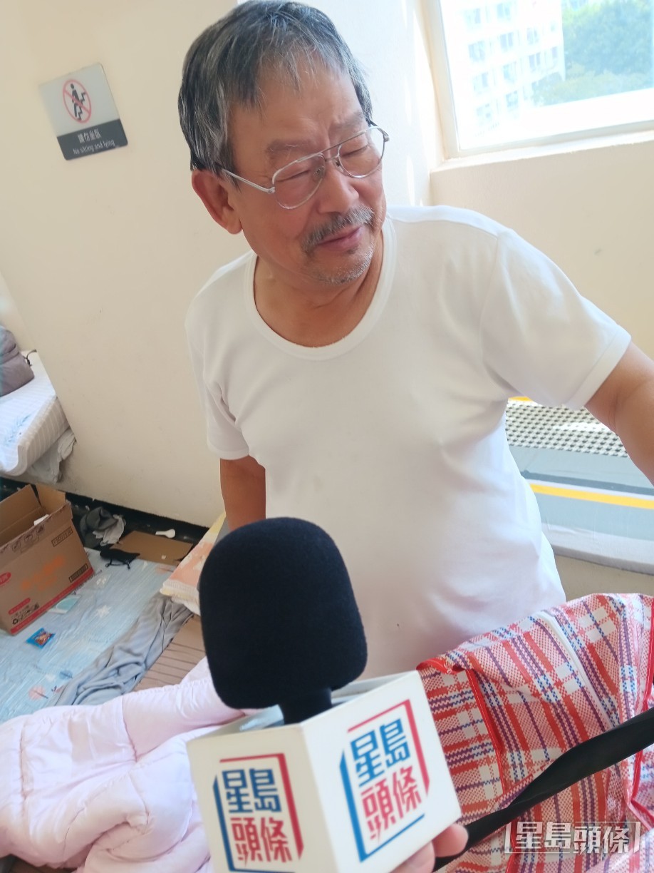 居民謝先生。曾智華攝 居民謝先生。曾智華攝