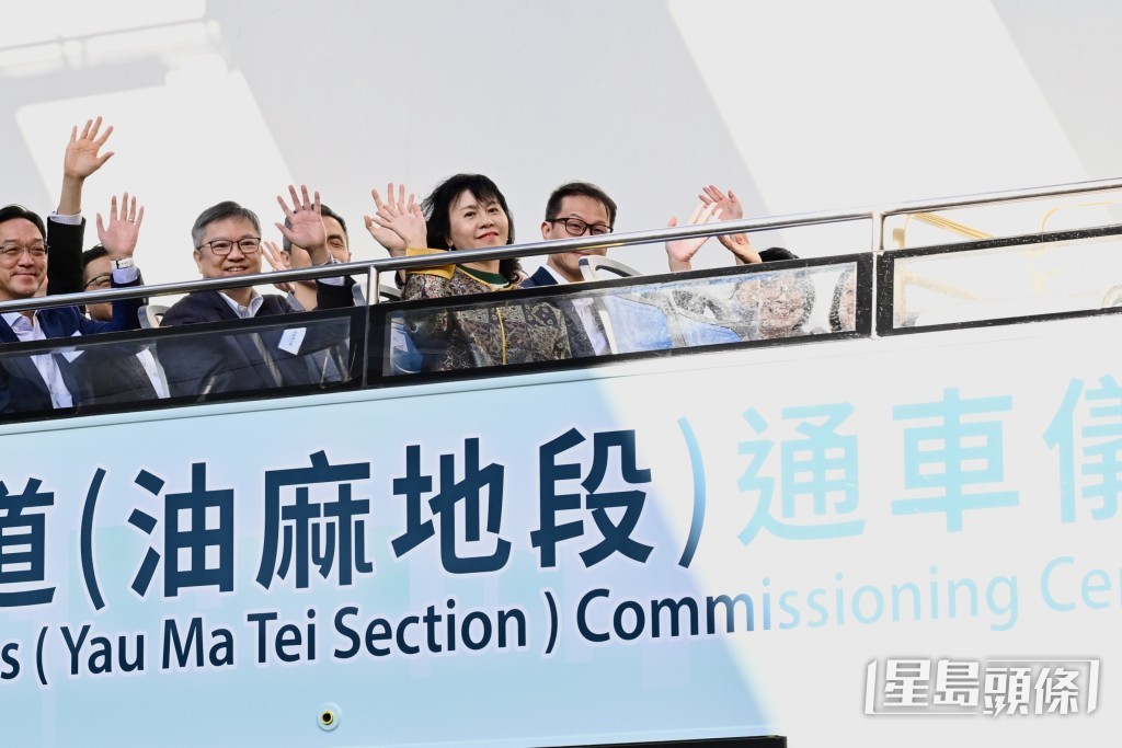 陳美寶稱讚，中九龍繞道是無數工程師汗水與努力的成果。