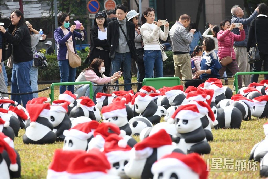 不少市民到場拍照。何健勇攝