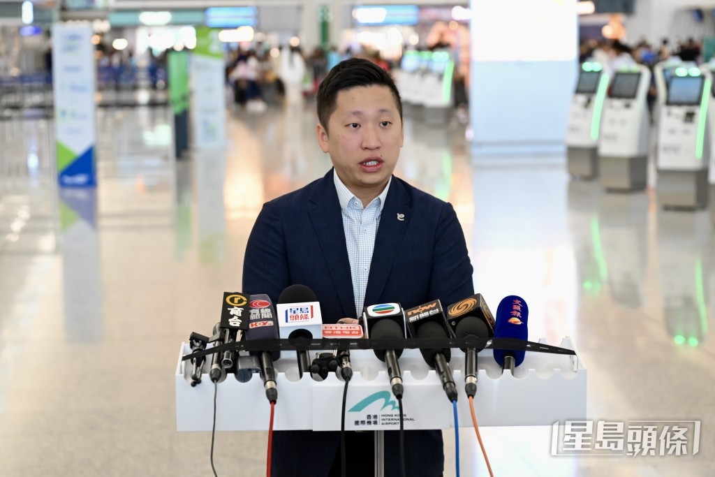香港快運航空機場服務高級經理(香港)蔡啓進。 香港快運航空機場服務高級經理(香港)蔡啓進。