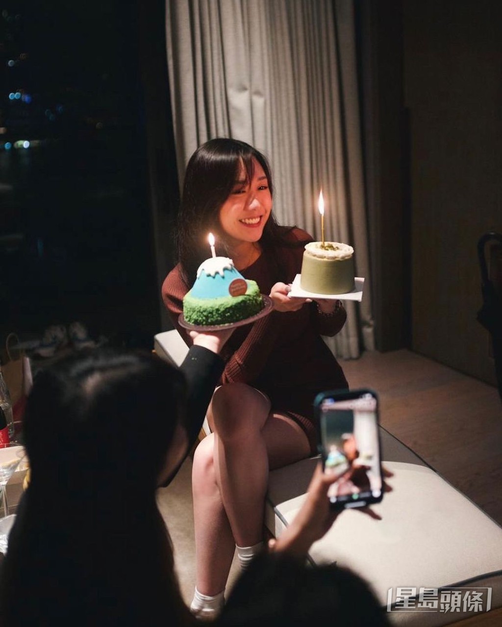 許倚榕今年1月貼出慶祝生日照。