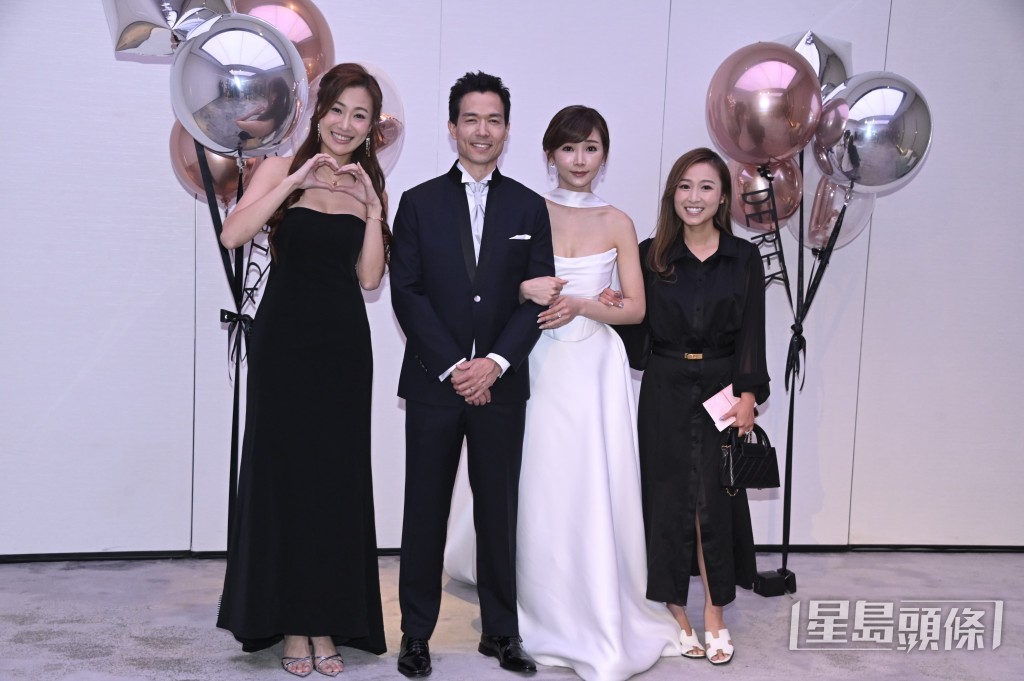 群星現身婚宴祝賀簡淑兒與麥大力。 群星現身婚宴祝賀簡淑兒與麥大力。