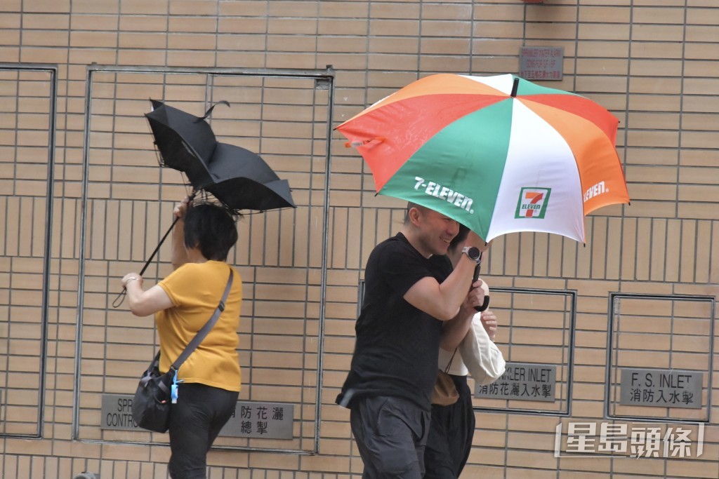 超強颱風蘇拉襲港情況。資料圖片