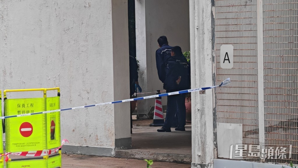 警員到場調查。蔡楚輝攝