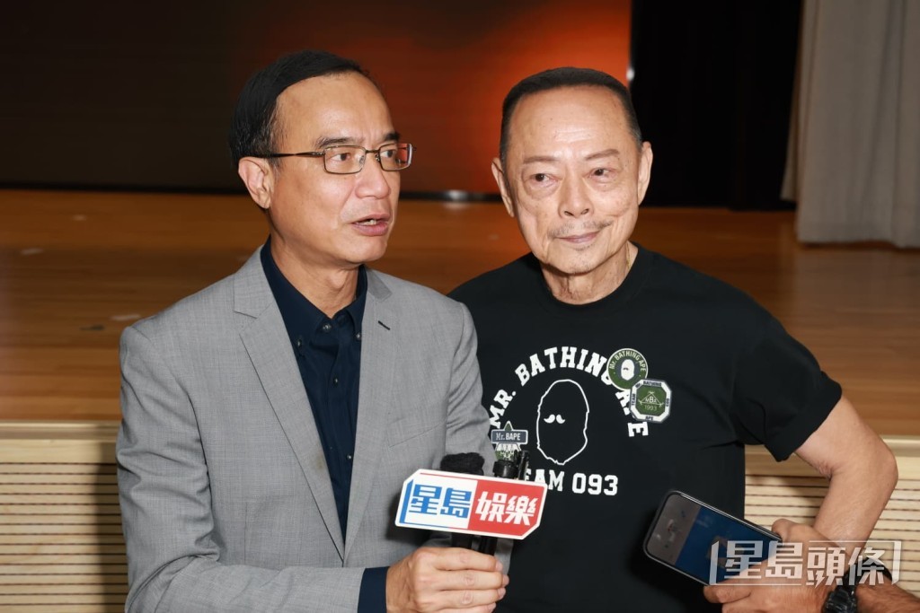 鍾志光和羅樂林。 鍾志光和羅樂林。