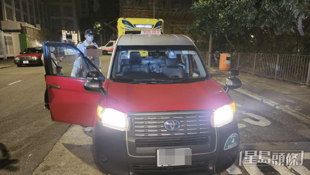 的士司機無辜遇襲。黎志偉攝