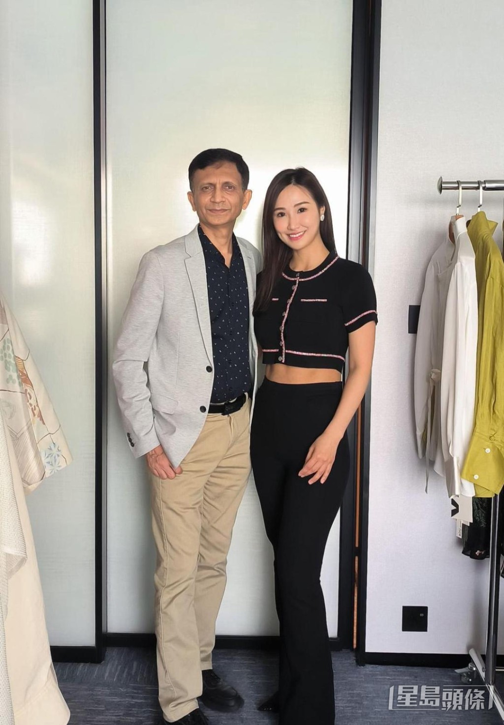 林寶玉跟國際媒體公司創辦人薩沙合照。 林寶玉跟國際媒體公司創辦人薩沙合照。