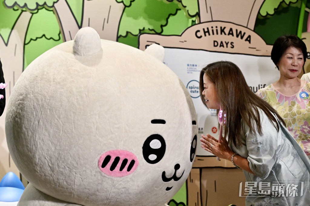  羅淑佩出席「CHIIKAWA DAYS」開幕禮。劉駿軒攝