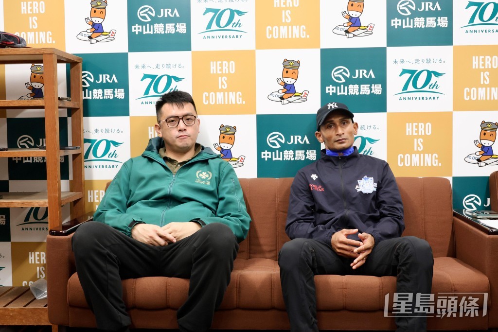 伍鵬志(左)表示十分滿意「綠族無限」的狀態表現。 Bit Lau攝 伍鵬志(左)表示十分滿意「綠族無限」的狀態表現。 Bit Lau攝