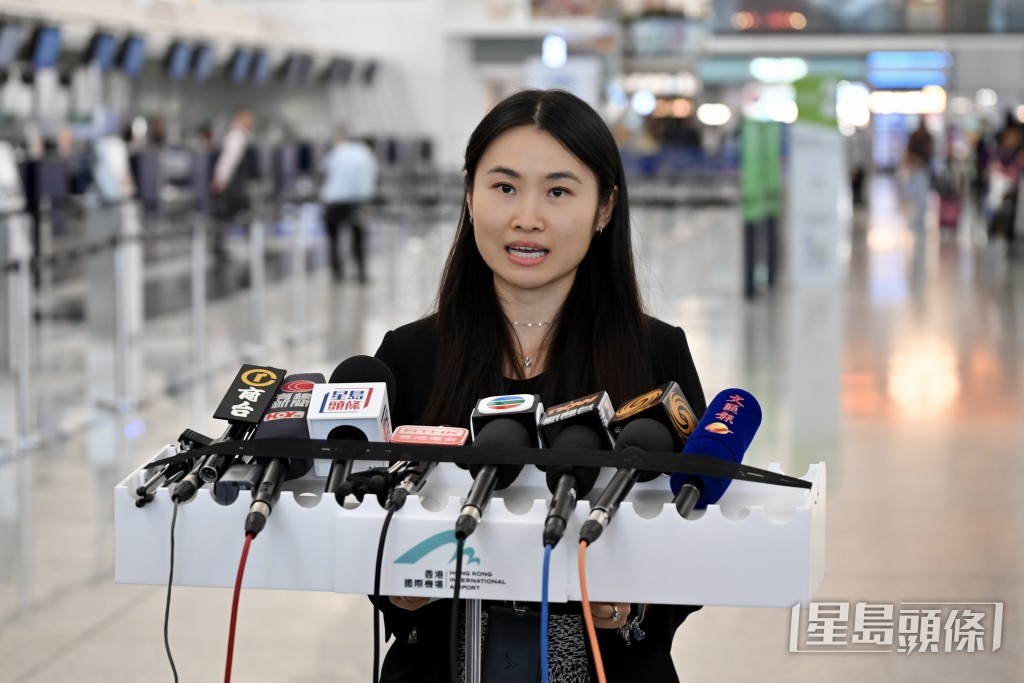 國泰航空香港國際機場總監呂珈蔚。 國泰航空香港國際機場總監呂珈蔚。