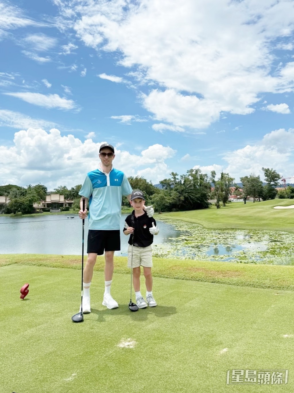 奥爾民和家人泰國打golf。(相片來源:奥爾民ig) 奥爾民和家人泰國打golf。(相片來源:奥爾民ig)