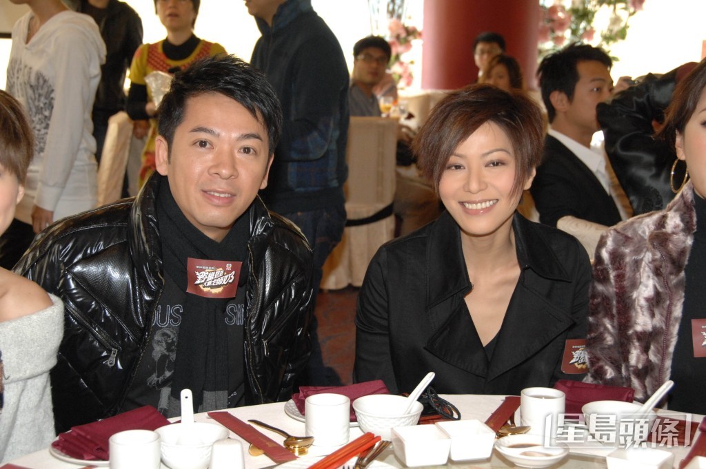 2007年滕麗名和郭政鴻因合拍劇集《野蠻奶奶大戰戈師奶》撻着。