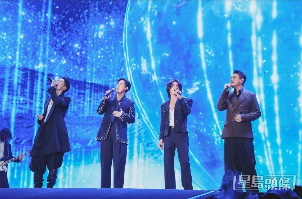 台灣天團五月天之前在台北大巨蛋舉行的演唱會尾場,邀得F4做嘉賓。 台灣天團五月天之前在台北大巨蛋舉行的演唱會尾場,邀得F4做嘉賓。