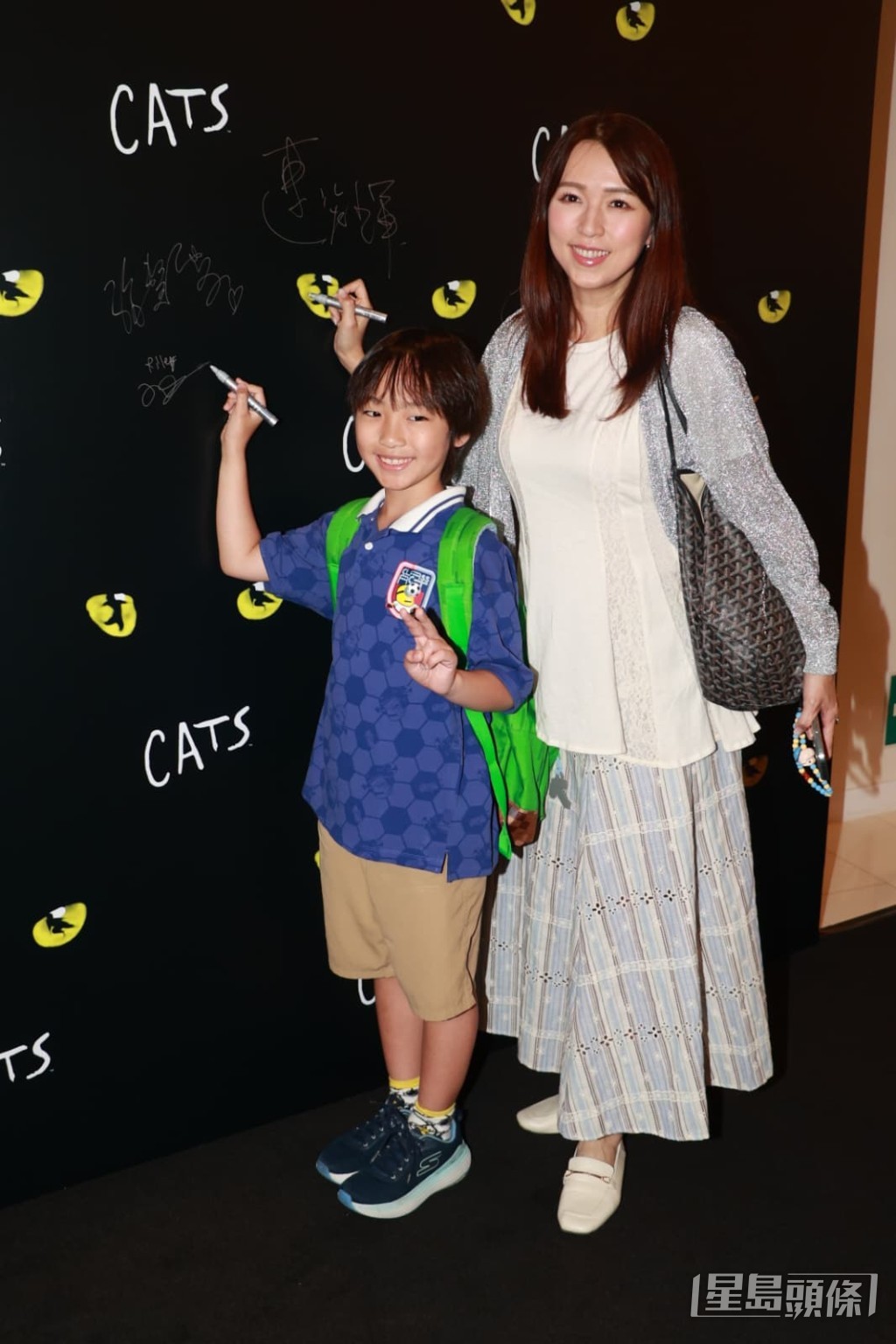 孫慧雪今晚攜9歲大仔看音樂劇首映。
