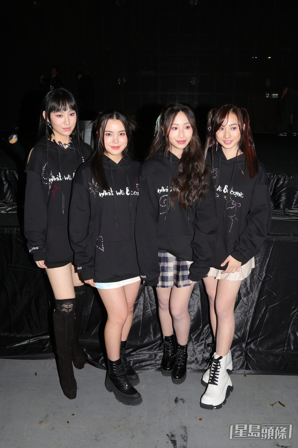 （左起）炎明熹、姚焯菲、詹天文、鍾柔美曾組成女團「After Class」。