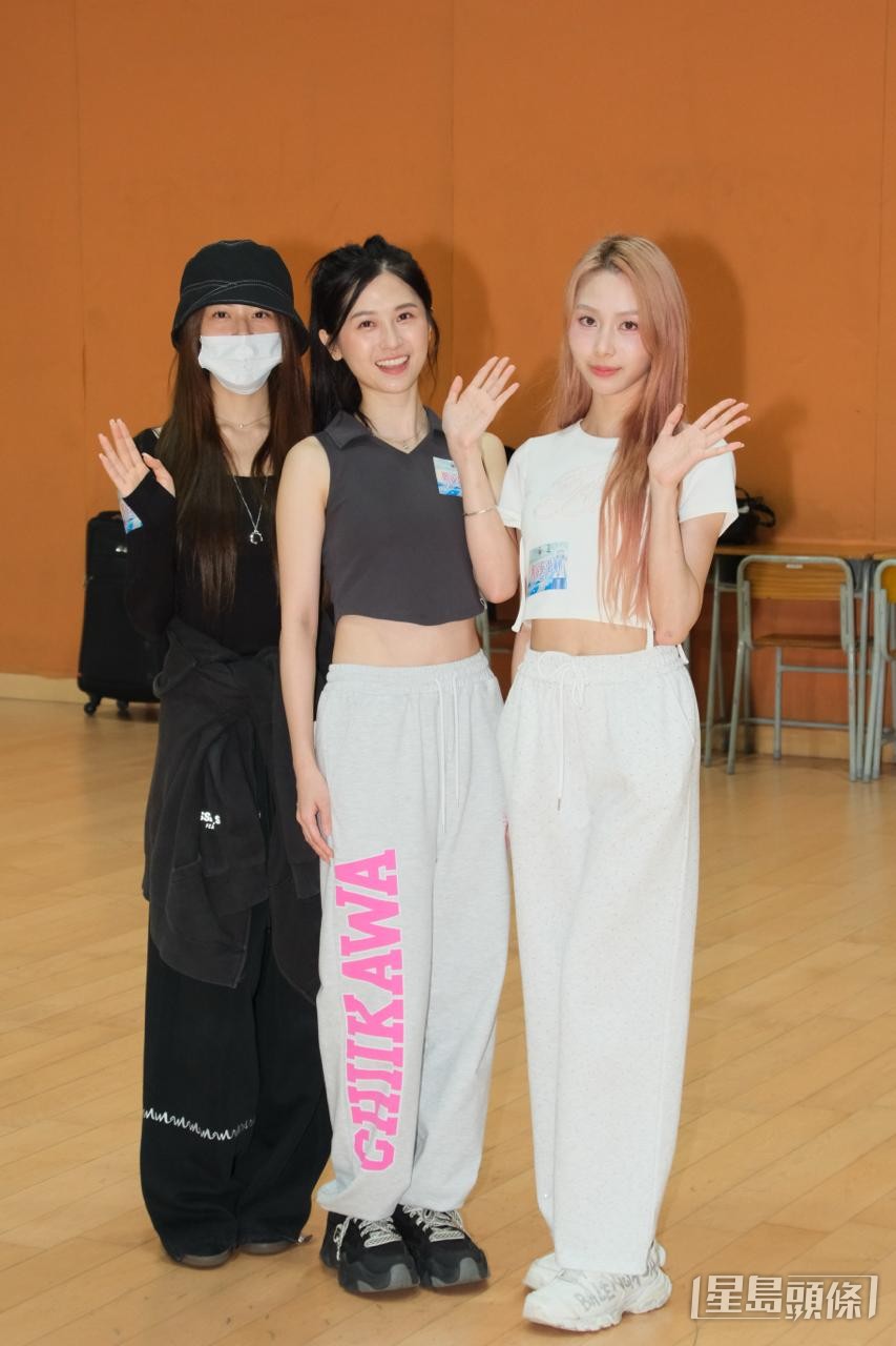 女團MYNT成員莊子璇、盧映彤、倪嘉雯。
