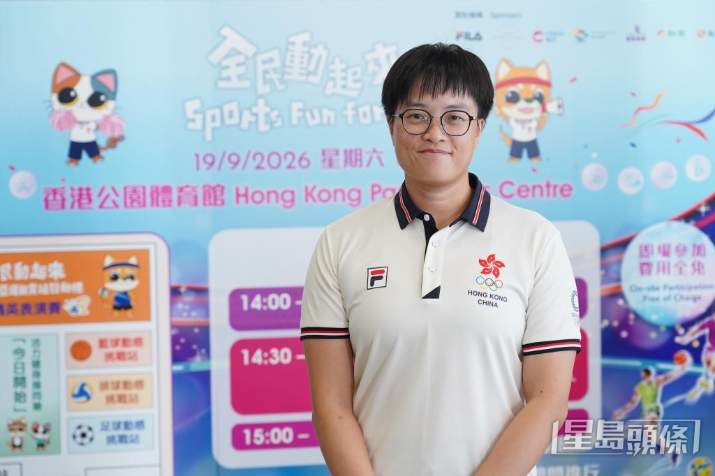 前游泳代表队成员施幸余期望将永不放弃的精神传承给学生。 前游泳代表队成员施幸余期望将永不放弃的精神传承给学生。
