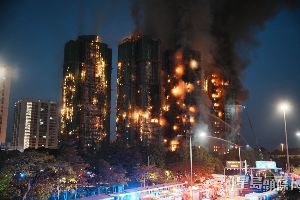 大埔宏福苑發生五級大火。資料圖片